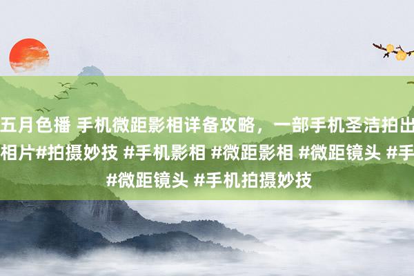 五月色播 手机微距影相详备攻略，一部手机圣洁拍出高质料微距相片#拍摄妙技 #手机影相 #微距影相 #微距镜头 #手机拍摄妙技